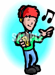 222x300 Picture A Boy Listening To Music