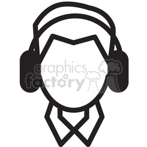 300x300 Royalty Free Person Listening To Music Vector Icon 398737 Icon
