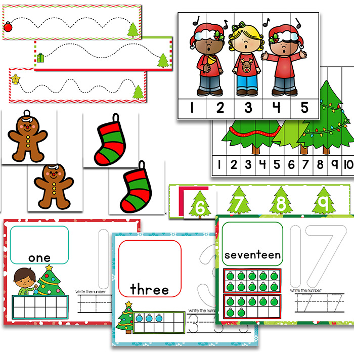 700x700 Christmas Math Amp Literacy Centers For Pre Kpreschool Bundle