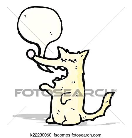 450x470 Clipart Of Little Dog Talking Cartoon K22230050