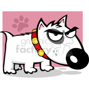 300x300 Royalty Free Mean Little Dog 384226 Vector Clip Art Image