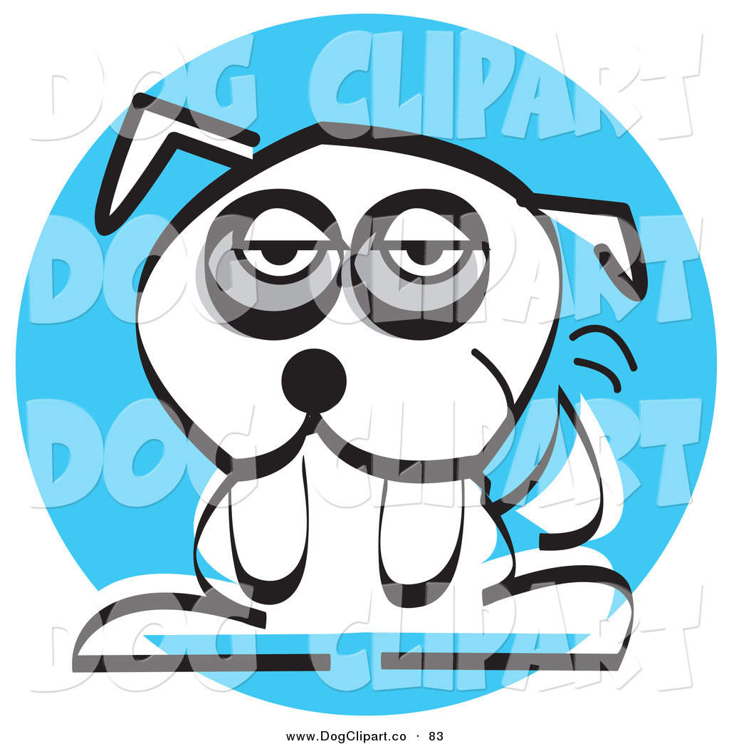 1024x1044 Vector Clip Art Of A Sad Little White Dog With Dark Circles Under