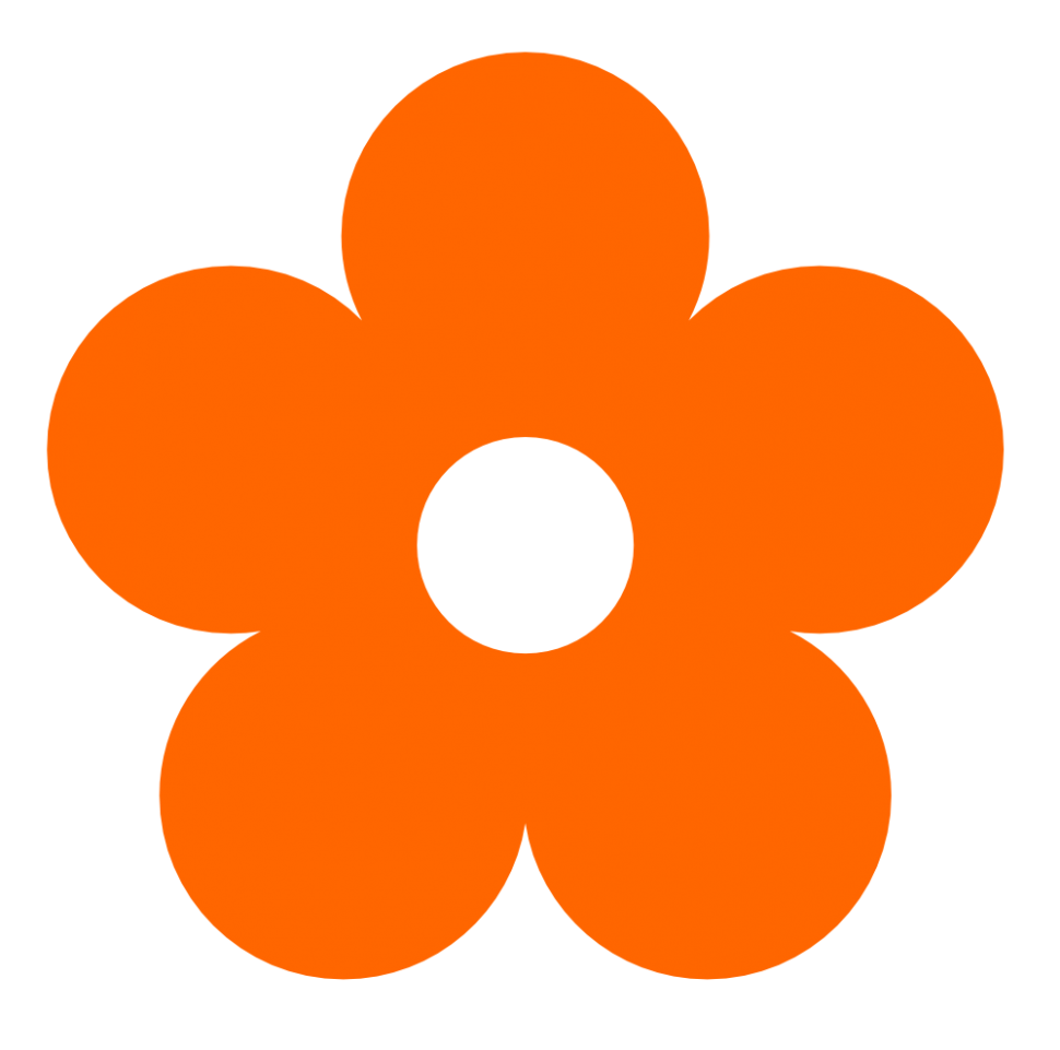 970x961 Orange Flower Clipart Little Flower