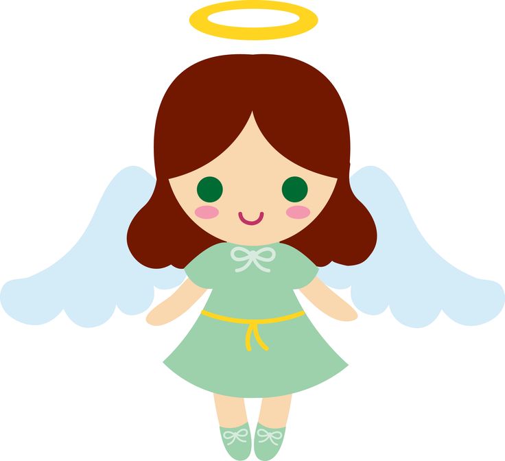 736x672 Little Girl Angel Clipart