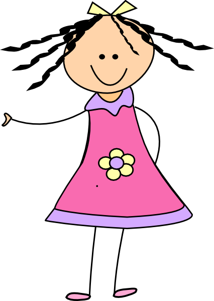 426x599 Little Girl Clip Art