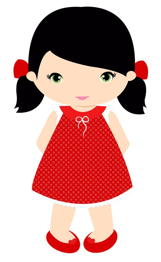 564x916 Clipart Of A Little Girl