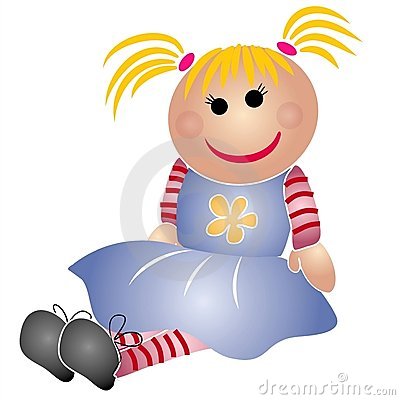 400x400 Little Girl Clipart Doll