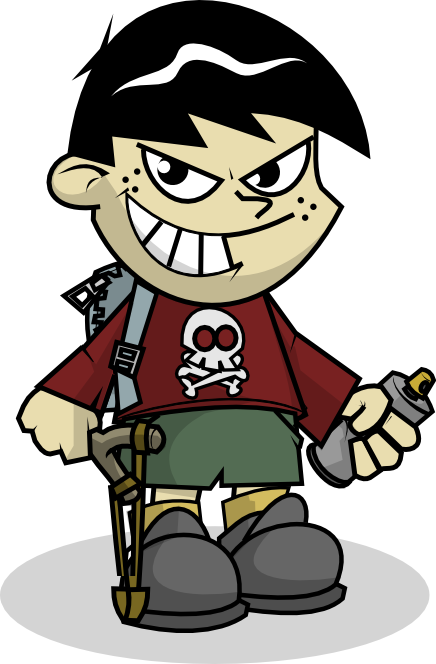 436x664 Naughty Little Boy Clipart