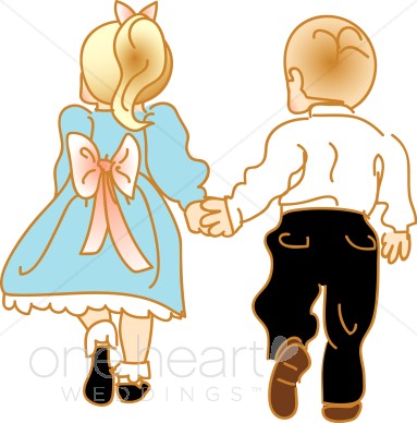 383x388 Clipart Kids Holding Hands Wedding Kids Clipart