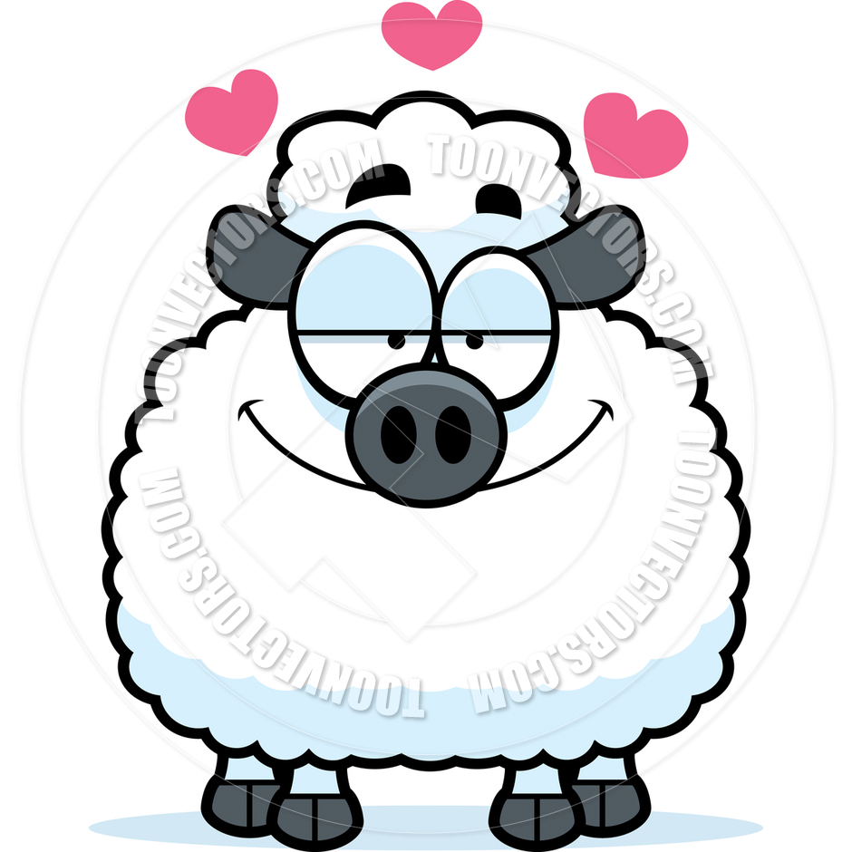 940x940 Cartoon Little Lamb In Love By Cory Thoman Toon Vectors Eps