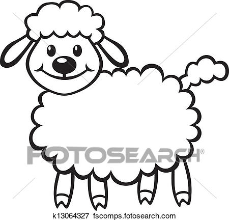 450x434 Clip Art Of Cute Little Lamb K13064327