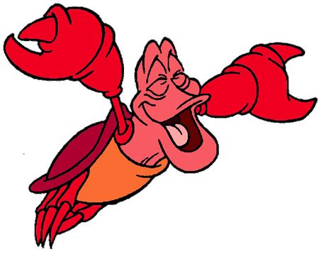 450x358 Mermaid Clipart Crab