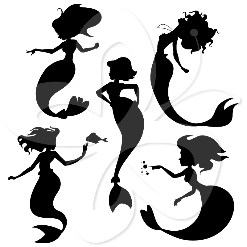 801x800 Mermaid Silhouette Clipart
