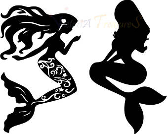 340x270 Mermaid Silhouette Etsy