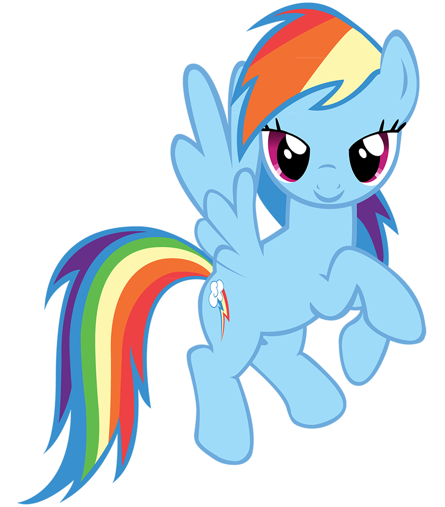 878x1000 Rainbow Clipart My Little Pony