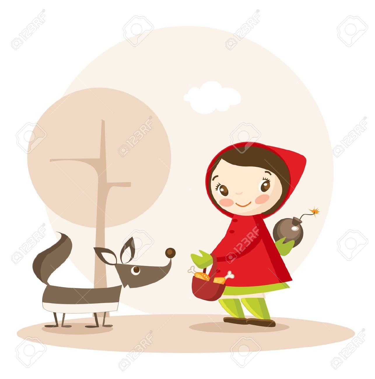 1286x1300 Red Riding Hood Clipart Kid