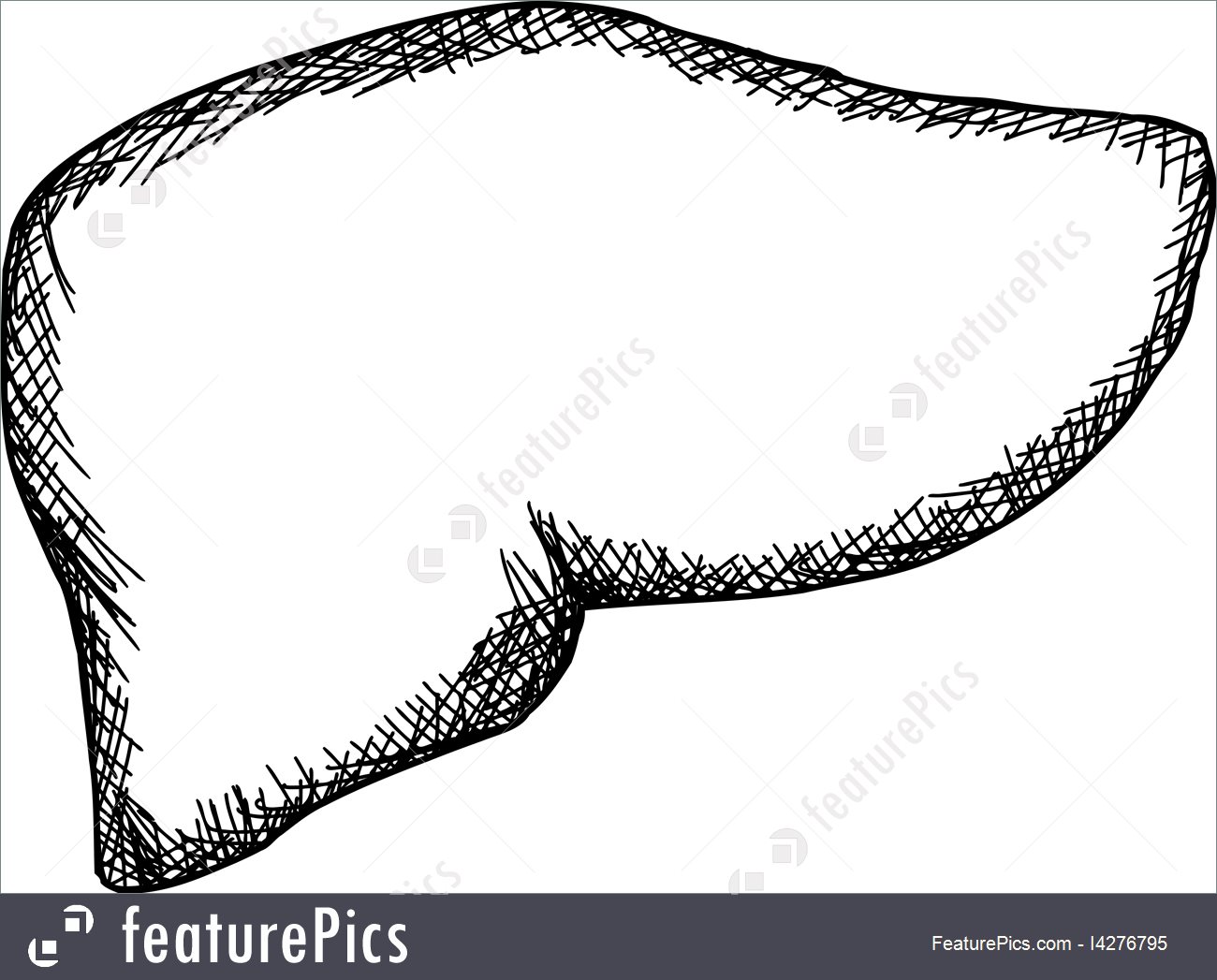 1300x1047 Illustration Of Human Liver Outline