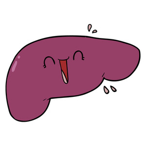 300x300 Cartoon Pretty Liver Royalty Free Stock Image