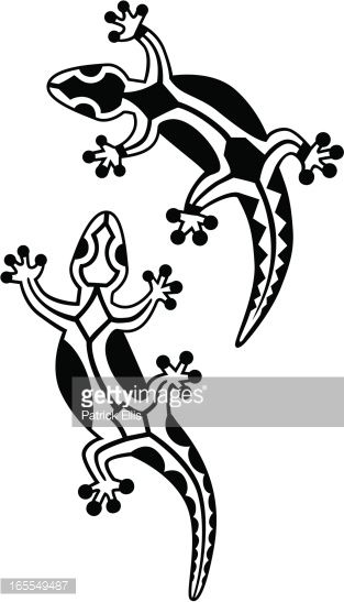 Lizard Clipart Black And White