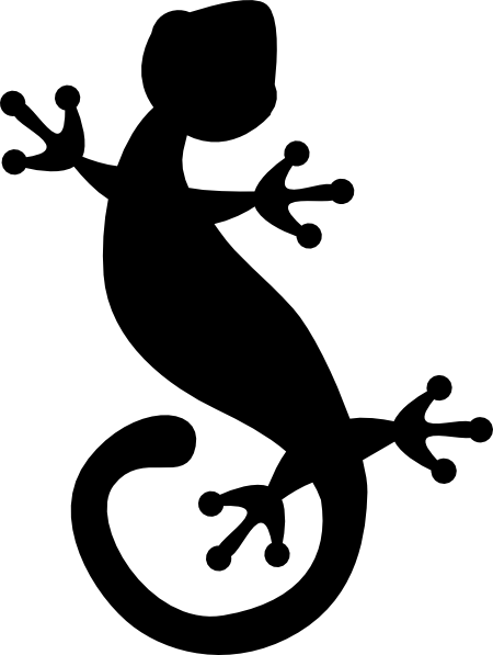 450x597 Black And White Art Lizard Clipart Panda