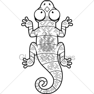 325x325 Cartoon Lizard Gl Stock Images