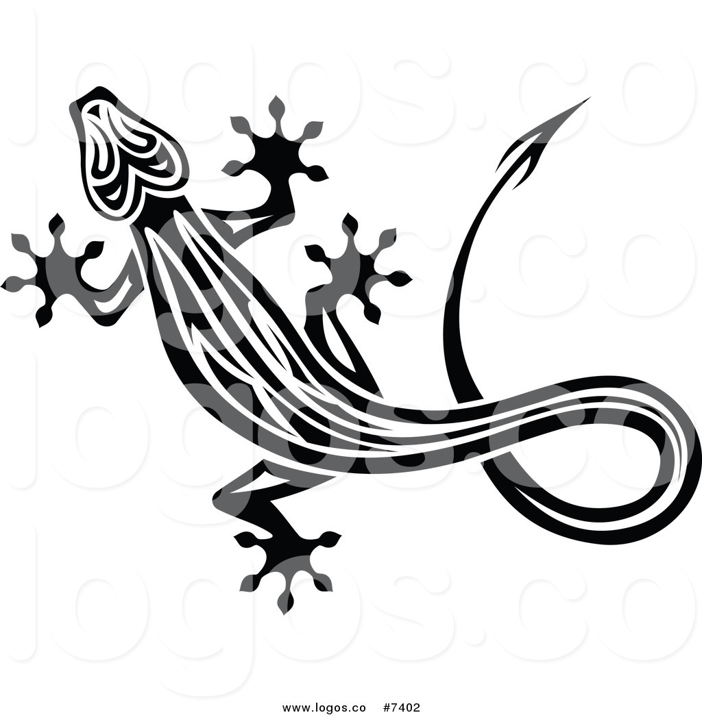 1024x1044 Lizard Clipart Tribal