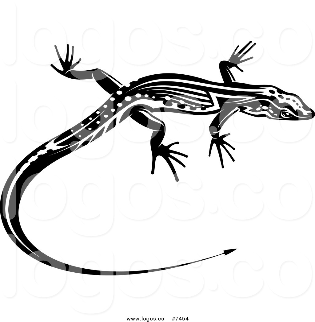 Lizard Clipart Black And White | Free download on ClipArtMag