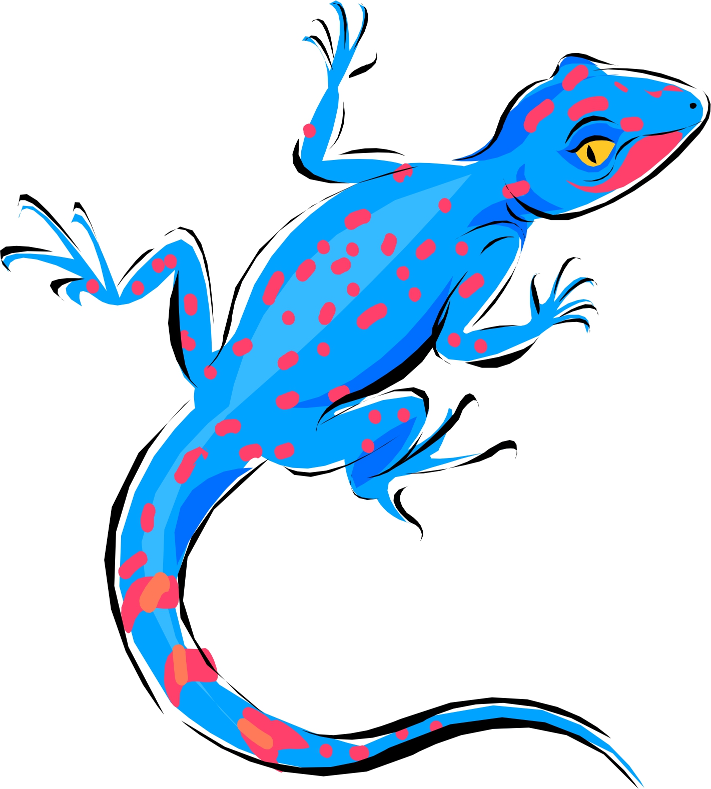 1421x1578 Aztec Clipart Lizard