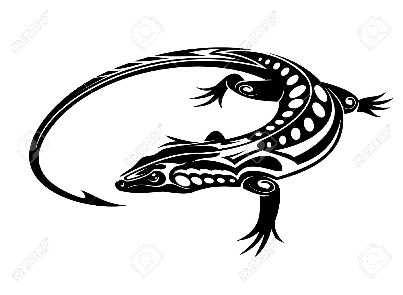 Lizard Clipart Black And White | Free download on ClipArtMag