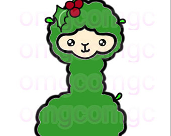 340x270 Llama Clipart Etsy