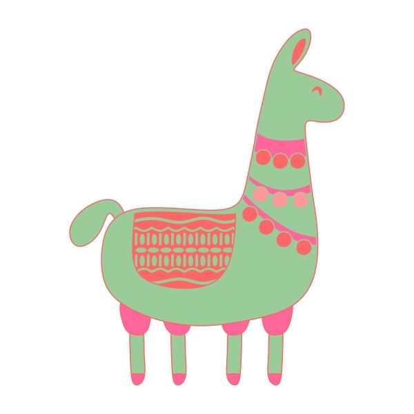 600x600 The Best Llama Clipart Ideas Cartoon Llama