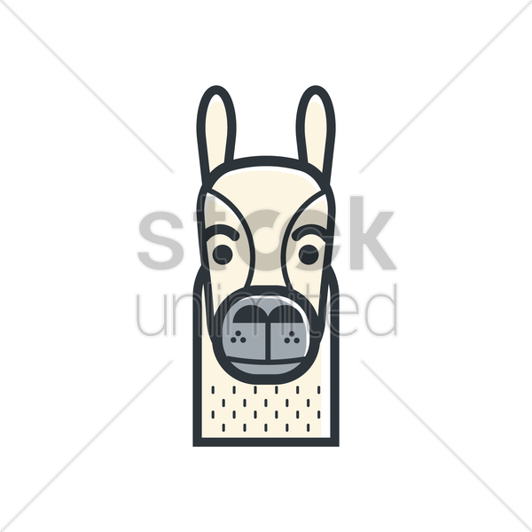 600x600 Llama Vector Image