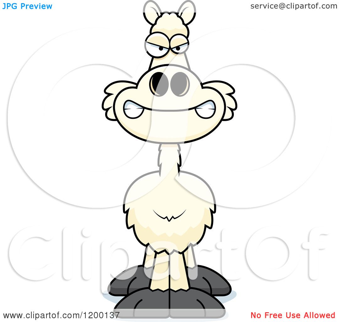 1080x1024 Llama Clipart Angry