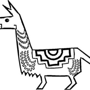 308x308 Photos Of Llama Coloring Pages
