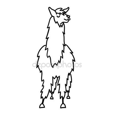 450x450 Vectores De Stock De Mascota Llama Alpaca, Ilustraciones De