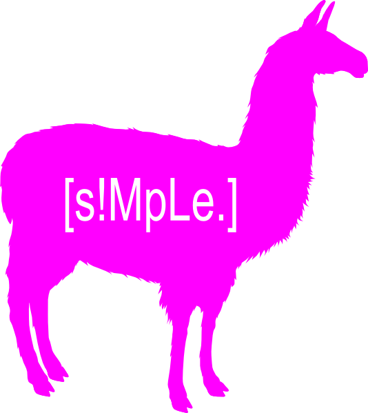 534x599 Llama Clipart Pink