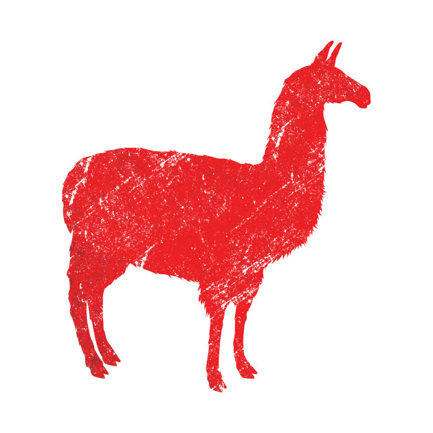 630x630 Red Llama Distressed
