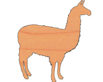 340x270 Wooden Llama Etsy
