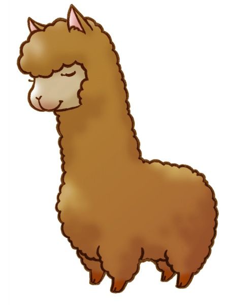 457x600 Alpaca Clipart Miniature