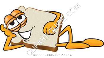 350x198 Illustration Of Cartoon Clipart Bread Laying Down