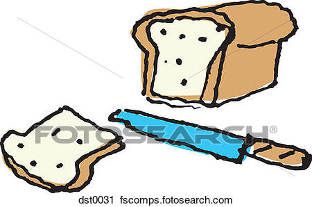 450x298 Clipart Of A Knife Cutting A Loaf Of Bread Dst0031