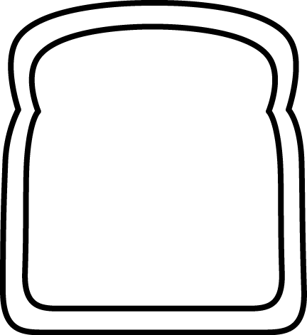 432x471 Bread Clipart Outline