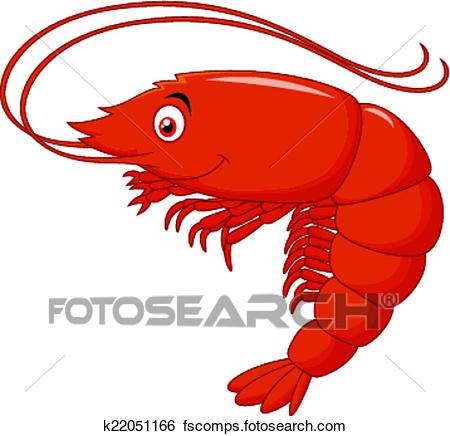 450x436 Clip Art Of Cute Shrimp Cartoon K22051166