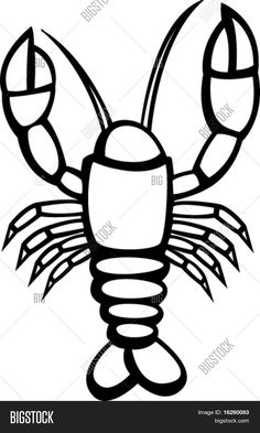 Lobster Clipart Black And White