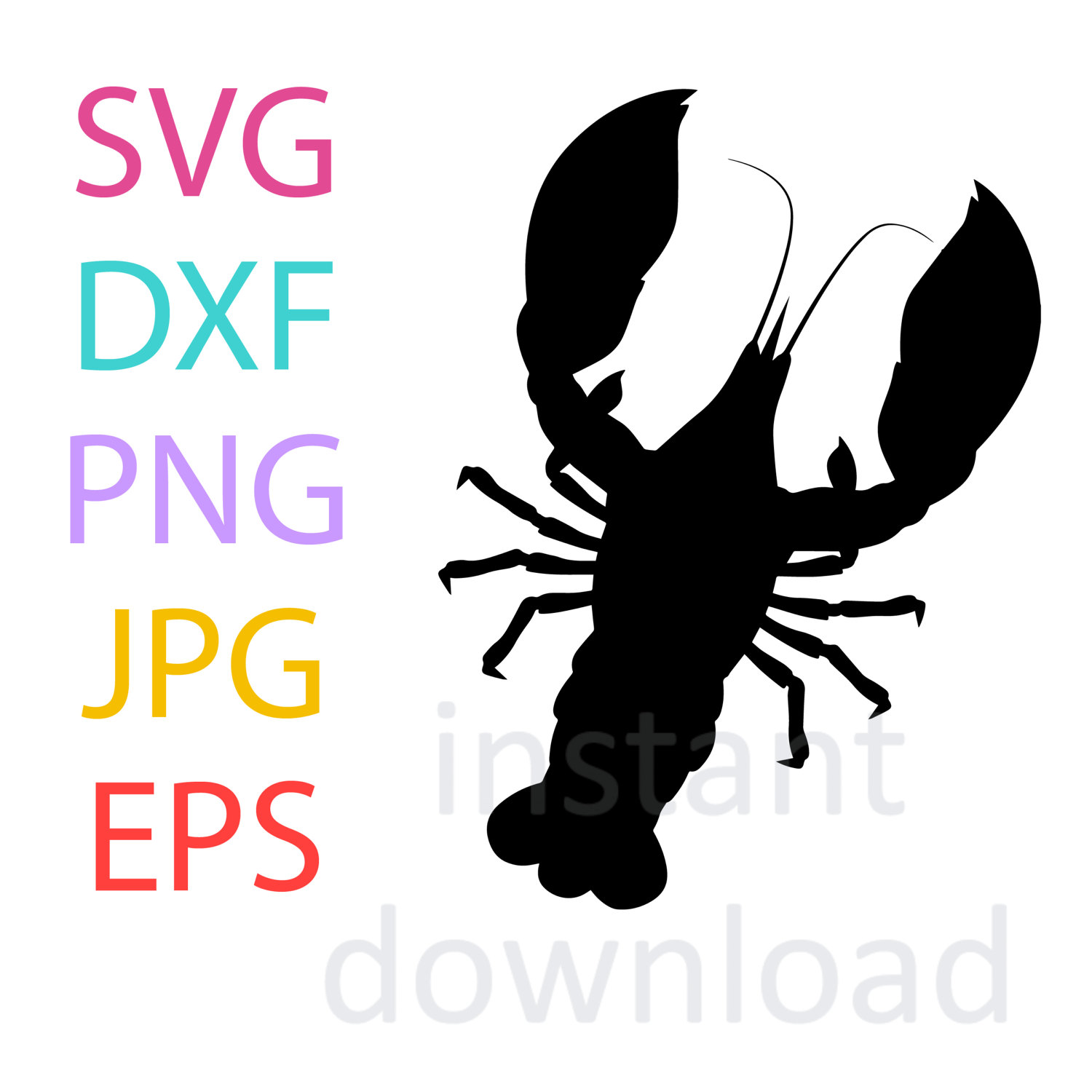 1500x1500 Seafood Clipart Lobster