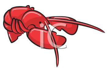 350x237 Picture Of A Cartoon Lobster On A White Background In A Vector