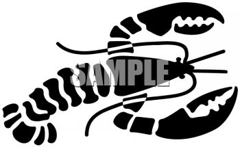 350x215 Royalty Free Lobster Clip Art, Food Clipart