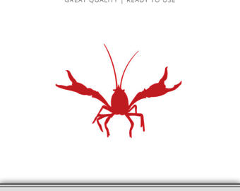 340x270 Crawfish Clipart Etsy