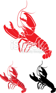 231x380 Lobster Silhouette Clip Art