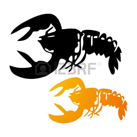 450x450 Vector Lobster Silhouette Royalty Free Cliparts, Vectors,